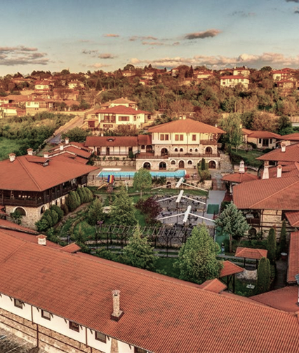 Въздушна гледка към комплекса Residence Bolyarka